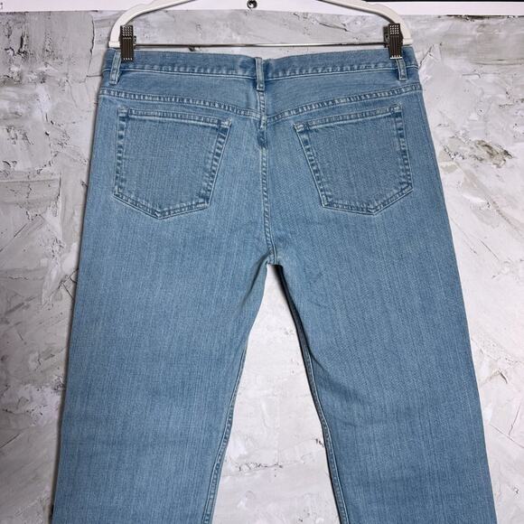 A.P.C. PETIT NEW STANDARD Straight Jeans MENS 33 x 32 Light Wash Distressed - Picture 9 of 12